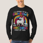 Unicorn Cute Whimsical Funny Rainbows And Unicorns T-Shirt<br><div class="desc">Do you love Unicorns? Are you looking for a Birthday Gift or Christmas Gift for a Unicorn Lover? Then this Unicorn Gift design is for you This awesome Unicorn design is an exclusive novelty design. Grab this Funny Unicorn Gift design as a gift for someone who loves those mystical and...</div>