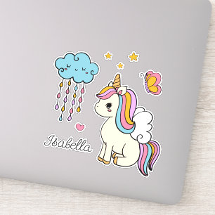 Unicorn Cute Whimsical Girly Personalised Name