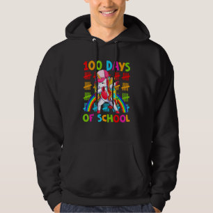 Unicorn Dab Dabbing 100th Day of School 100 Days G Hoodie