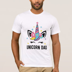 Unicorn Dad Birthday Party Bella+Canvas T-Shirt