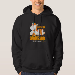 Unicorn Daughter Of A Warrior Support Supporter RS Hoodie