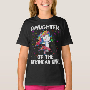 Unicorn Daughter Of The Birthday Girl T-Shirt