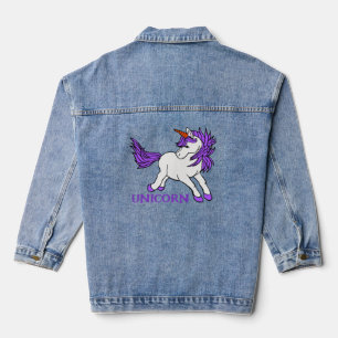 Unicorn Design Denim Jacket