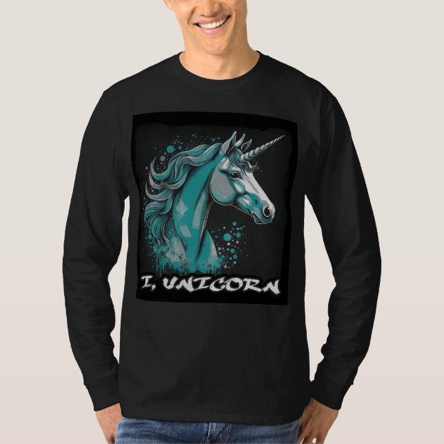 Unicorn Design – Long Sleeve T-Shirt (Front)