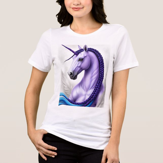 UNICORN DESIGN T-SHIRT Tri-Blend SHIRT (Front)