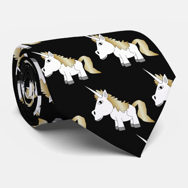 Unicorn Design Tie (Rolled)