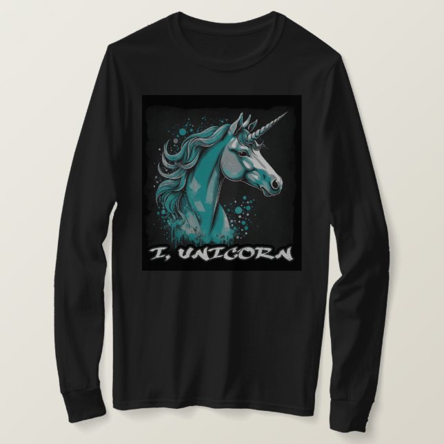 Unicorn Design – Women's Long Sleeve T-Shirt (Design Front)