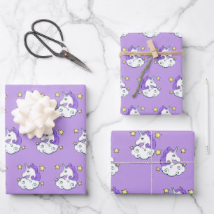 Unicorn Design Wrapping Paper Sheet