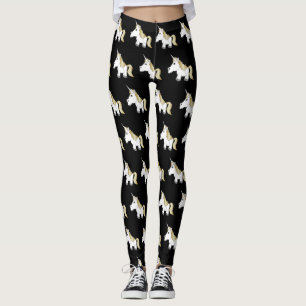 Unicorn Design You Choose Background Colour Leggings