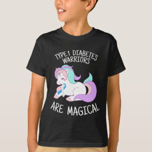Unicorn Diabetes Warrior Gift  T-Shirt