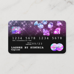 Unicorn Diamonds Glitter Credit Card Style modern