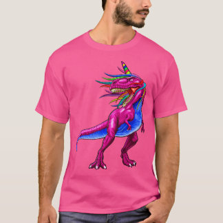 Unicorn Dinosaur T Rex Shirt Gift Women Men Kids G