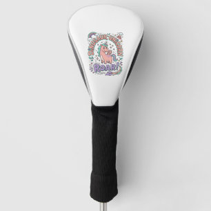 Unicorn Dinosaur Unicorn Roar Retro Style T-Shirt Golf Head Cover
