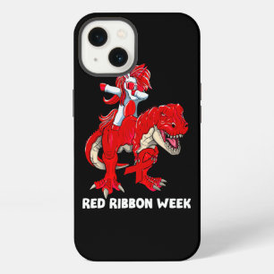 Unicorn Dinosaur We Wear Red For Red Ribbon Week A iPhone 13 Case