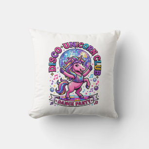 Unicorn Disco Unicorn Club Commercial Shirt Graphi Cushion