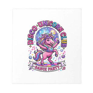 Unicorn Disco Unicorn Club Commercial Shirt Graphi Notepad