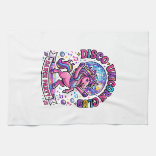 Unicorn Disco Unicorn Club Commercial Shirt Graphi Tea Towel