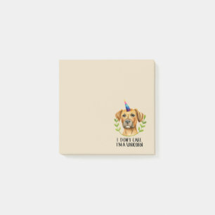 Unicorn Dog Funny Pit Bull Terrier Illustration Post-it Notes