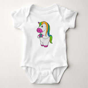 Unicorn Donut Baby Bodysuit