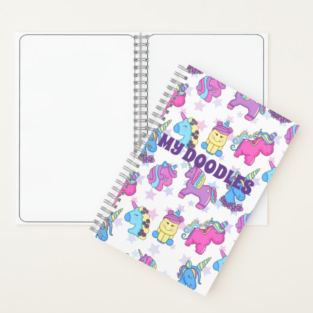 UNICORN DOODLE SKETCH BOOK (Inside)