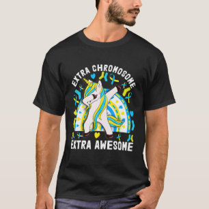 Unicorn Down Syndrome Awareness Extra Chromosome A T-Shirt