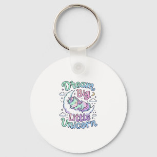 Unicorn Dream Big Little Unicorn Gift Idea Vector  Key Ring