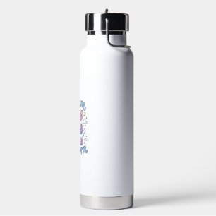 Unicorn Dream Big Little Unicorn Gift Idea Vector  Water Bottle