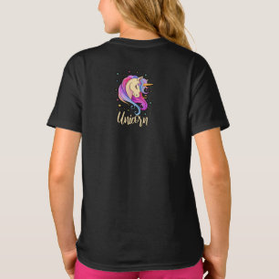 Unicorn dreaming pretty rainbow childs shirt