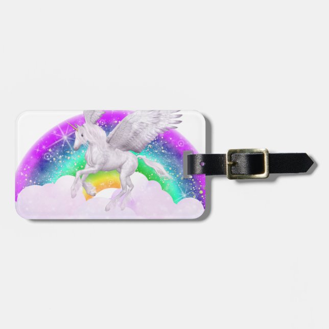 Unicorn Dreams Luggage Tag (Front Horizontal)
