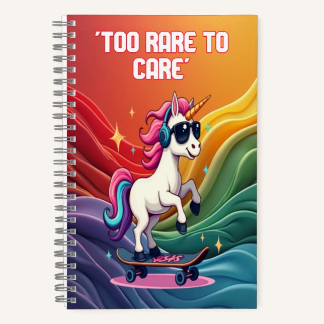 Unicorn Dreams Spiral Notebook (Front)