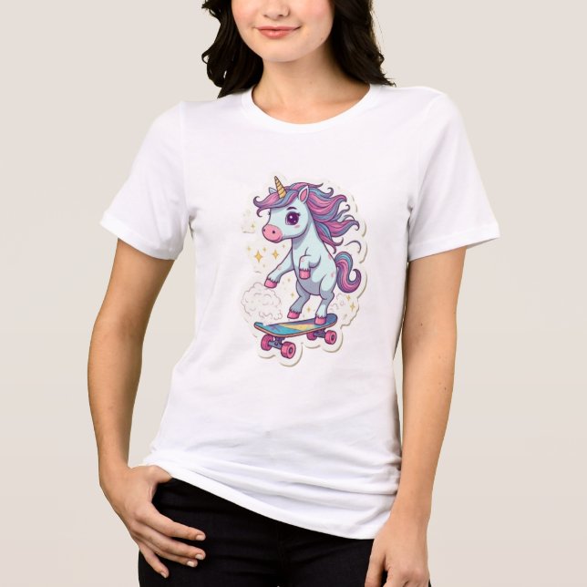 Unicorn Dreams: Tri-Blend Shirt (Front)