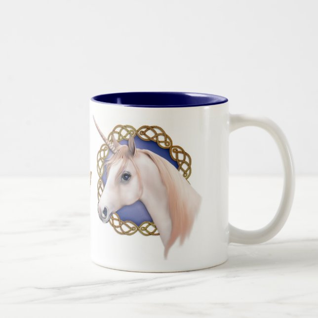 Unicorn Dreams Two-Tone Coffee Mug (Right)