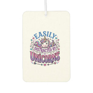 Unicorn Easily Distracted by Unicorns Commercial C Car Air Freshener