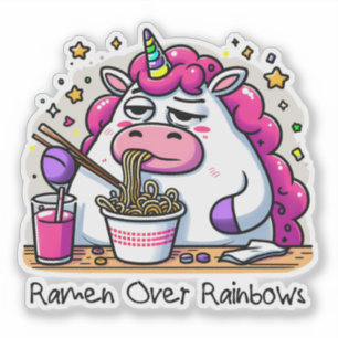 Unicorn Eating Ramen