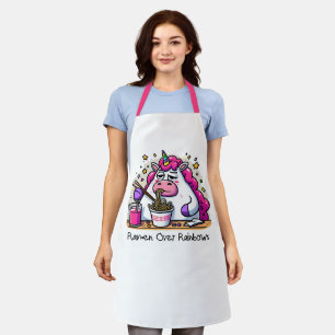 Unicorn Eating Ramen All-Over Print Apron