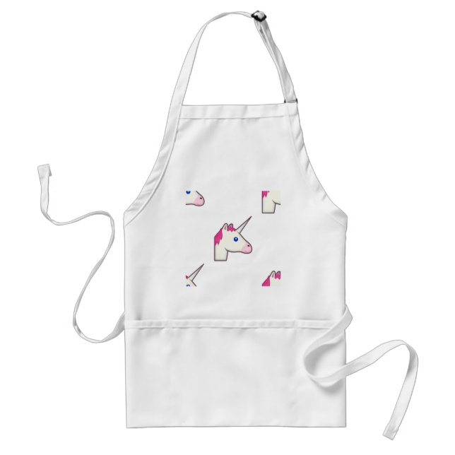 unicorn emoji standard apron (Front)