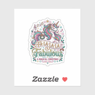 Unicorn Fa La La La Fabulous White Background Cute