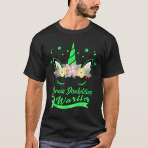 Unicorn Face Brain Disabilities Awareness T-Shirt