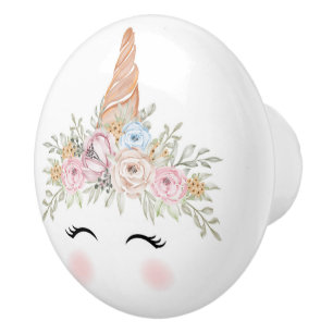 Unicorn face Ceramic Pull