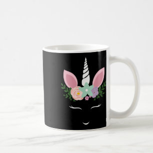 Unicorn Face Eyelashes Halloween Costume With Flow Coffee Mug