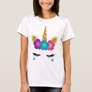 Unicorn Face Halloween Costume Idea And Birthday O T-Shirt