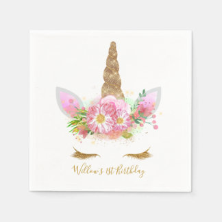 Unicorn Face Paper Napkin