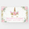 Unicorn Face Unicorn Baby Shower Banner