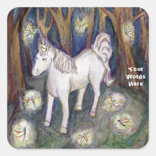 Unicorn & Fairies Forest Art Custom Decal Stickers
