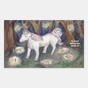 Unicorn & Fairies Forest Art Custom Decal Stickers