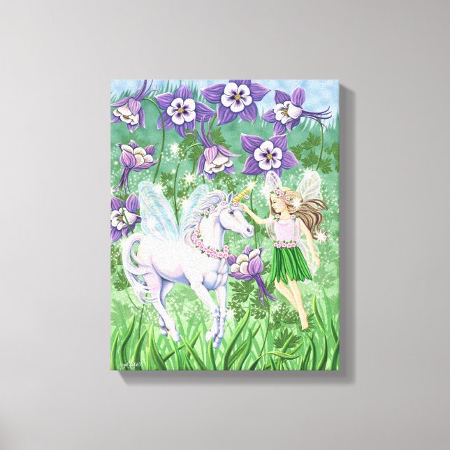 Unicorn Fairy Canvas Print (Front)