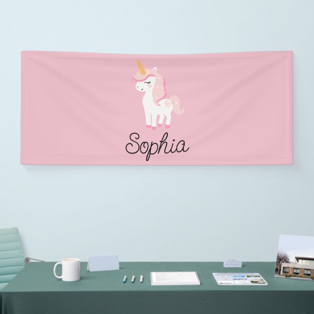  Unicorn, Fairy, Magic – Custom Name Banner (Tradeshow)