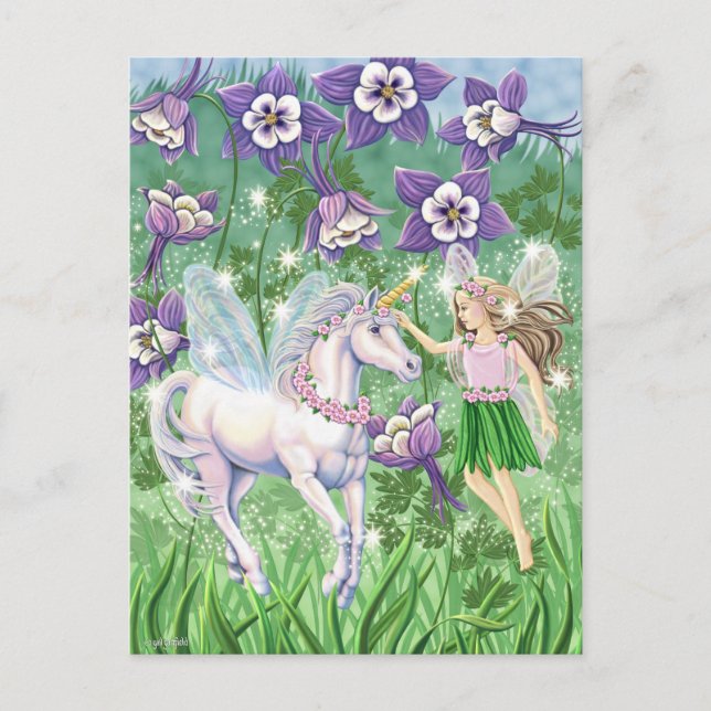 Unicorn Fairy Postcard (Front)