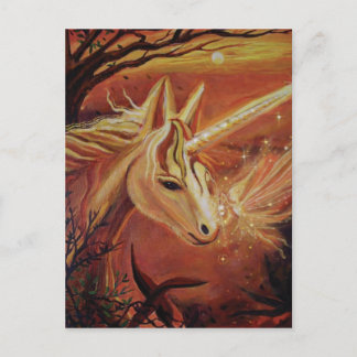 Unicorn & Fairy postcard "Finding The Way Home"