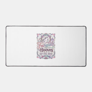 Unicorn Fairytale Hooves Original Merch Design_1 Desk Mat